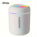 1 humidificador silencioso para la noche, humidificador ultrasónico portátil con tanque de agua de 180 ml, alimentado por USB, ideal para viajes, hogar, dormitorio, oficina, residencias estudiantiles y auto, diseño moderno