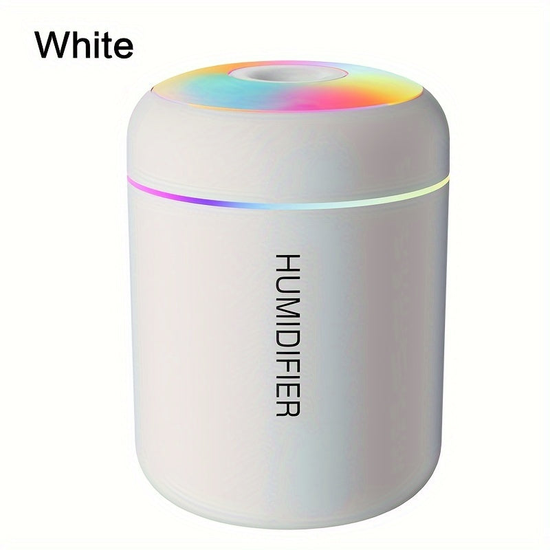1 humidificador silencioso para la noche, humidificador ultrasónico portátil con tanque de agua de 180 ml, alimentado por USB, ideal para viajes, hogar, dormitorio, oficina, residencias estudiantiles y auto, diseño moderno