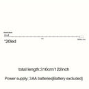 1 Paquete, Luces De Hadas Doradas, Románticas, Iluminación Elegante De Cuerdas Para Decoración Del Hogar, Mesa, Bodas Y Eventos Especiales, LED Blanco Cálido, Planta Artificial, (Baterías No Incluidas)