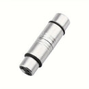 Cable adaptador de audio XLR hembra a hembra Xahpower, gris, conectores de audio profesionales para micrófonos y mezcladores.