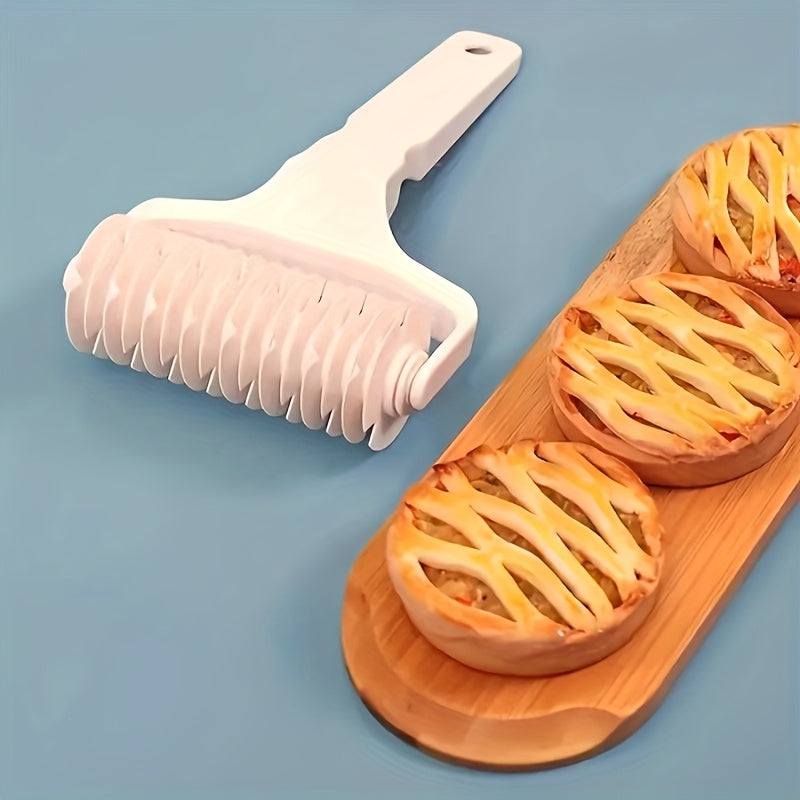 1 pieza de herramienta de panificación premium: rodillo y cortador de masa con cortador de alambre para galletas y pizzas y rodillo, ideal para galletas y pizzas caseras.