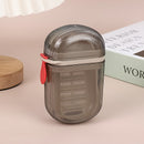 1 mini caja de jabón portátil, doble sellado, sin fragancia, material plástico, diseño con drenaje, ideal para viajes y uso en el hogar