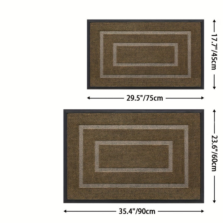 Alfombra de entrada antideslizante DAJIANG, resistente y lavable, con superficie texturizada para mejor agarre, ideal para uso en interiores/exteriores, alfombra decorativa navideña, alfombra para entrada moderna y duradera