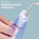 Linterna mini para secado de uñas USB - portátil, sin olor, luz rápida beige, diseño para hogar y viajes, herramientas de manicura para mujeres