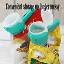 Juego de 4 Clips para Bolsas Reutilizables con Boquillas de Vertido - Abrazaderas de Sellado de Alimentos para Snacks y Más, Gadgets de Cocina
