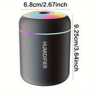 1 humidificador silencioso para la noche, humidificador ultrasónico portátil con tanque de agua de 180 ml, alimentado por USB, ideal para viajes, hogar, dormitorio, oficina, residencias estudiantiles y auto, diseño moderno