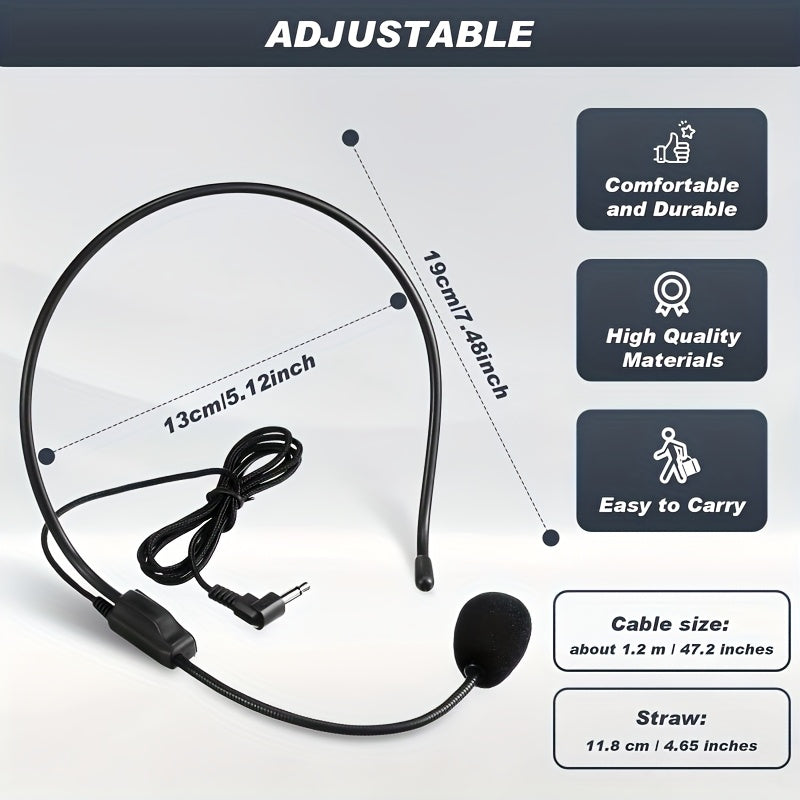 [Micrófono USB flexible] Micrófono de diadema con cuello flexible USB para cantar, streaming y videoconferencias - Sin necesidad de baterías, negro, conector jack de 3.5mm
