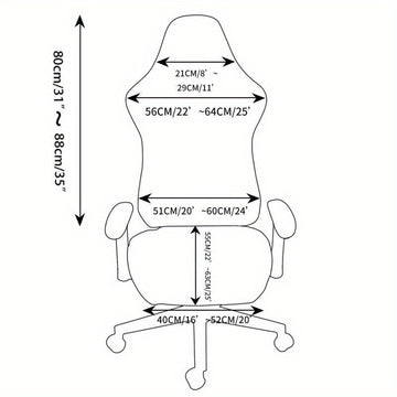 Fundas para Silla de Oficina con Cubiertas para Reposabrazos para Silla Giratoria, Gris Claro