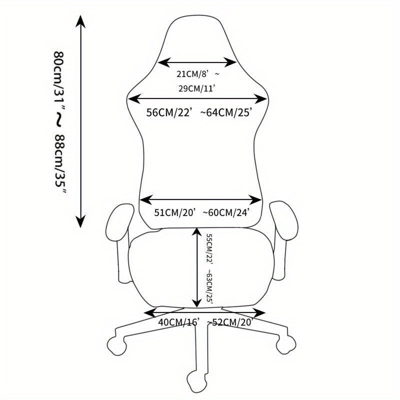 Fundas para Silla de Oficina con Cubiertas para Reposabrazos para Silla Giratoria, Gris Claro