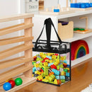 4pcs Bolsas de Plástico Transparente con Cremallera y Asa Suave - Organizador Colgante Versátil para Juguetes, Zapatos y Más - Duradero para Viajes y Uso al Aire Libre, Almacenamiento de Juguetes