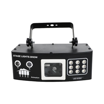 Luces de escenario LED YSH con control remoto - Negro, activadas por sonido, para KTV, bar, sala de estar y decoraciones de fiesta - Perfectas para cumpleaños, San Valentín, Año Nuevo y más, decoraciones de fiesta | Efectos visuales dinámicos | Control r