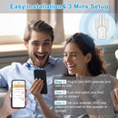 Amplificador de Señal WiFi OEKE con 4 Antenas, Red Inalámbrica Dual Mode, Ampliador de Cobertura WiFi Compatible con Router/Computadora/Laptop, para Hogar/Oficina/Café/Tienda - Blanco, Mejora de Conexión Inalámbrica en Casa o Cafetería, Dispositivo Moder