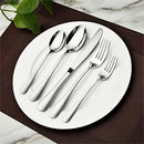 Juego de cubiertos de 30 piezas, cubiertos de acero inoxidable con acabado pulido espejo, incluye cuchillos para carne, tenedores de cena, cucharas, cucharas de café, tenedores de postre, aptos para lavavajillas, ideales para uso doméstico y en restauran