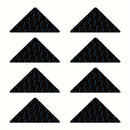 4/8/12 pzas Pinzas para alfombras, almohadillas antideslizantes para alfombras para pisos de madera dura y azulejos, cinta de alfombra reutilizable y lavable para alfombras de salas de estar, almohadilla adhesiva de doble cara para alfombra que mantiene