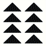 4/8/12 pzas Pinzas para alfombras, almohadillas antideslizantes para alfombras para pisos de madera dura y azulejos, cinta de alfombra reutilizable y lavable para alfombras de salas de estar, almohadilla adhesiva de doble cara para alfombra que mantiene