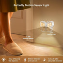 1/2/3 Luz nocturna LED con sensor de movimiento, luz de gabinete montada en la pared recargable por USB para el hogar, dormitorio, armario, pasillo, escaleras y baño - Brillo ajustable, diseño de plástico, batería de litio recargable de 600 mAh, iluminac