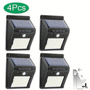 Luces de Pared Solares con Sensor de Movimiento 30LED, IP44, Lámpara Solar Exterior de 800mAh para Jardín y Garaje