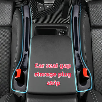 Organizador para huecos de asiento de coche (1 par), relleno para huecos, suministros antipérdida, ideal para guardar objetos pequeños, práctico y práctico, con caja de almacenamiento a prueba de fugas y ranura anticaídas, apto para teléfonos móviles y l