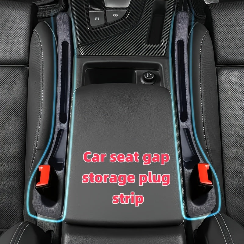 Organizador para huecos de asiento de coche (1 par), relleno para huecos, suministros antipérdida, ideal para guardar objetos pequeños, práctico y práctico, con caja de almacenamiento a prueba de fugas y ranura anticaídas, apto para teléfonos móviles y l