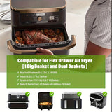 3 piezas de revestimientos antiadherentes de silicona para freidora de aire, compatibles con AF500UK, fáciles de limpiar, reutilizables, aptos para alimentos, utensilios de cocina.