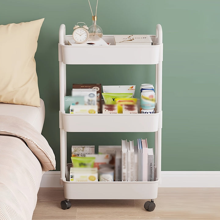 Estantería para Libros y Archivador de Jóvenes con Estante de Almacenamiento - Muebles para el Hogar Cocina Adecuados para Varios Ambientes, Estilo Moderno y Ligero, Móvil