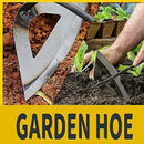 1pc Herramienta de jardinería de alta calidad de metal con mango de madera - Eficiente para eliminar malezas, aflojar la tierra y agricultura - Herramienta de jardinería clásica para uso en casa y granja, Herramienta de agricultura | Azada de jardín clás
