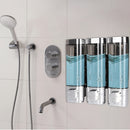 1pc Dispensador de Ducha Montado en Pared 3-en-1 - Organizador con Múltiples Compartimentos para Champú, Gel de Baño y Acondicionador - Plástico Duradero, Montaje en Pared o Uso Independiente, Sin Necesidad de Electricidad - Para Baño, Cocina u Hotel
