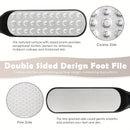 TATUKIKO Lijadora de pies de acero inoxidable de doble cara - Mango de plástico antideslizante portátil para luz muerta beige y eliminación, uso doméstico, herramienta de cuidado de pies, diseño ergonómico, construcción duradera