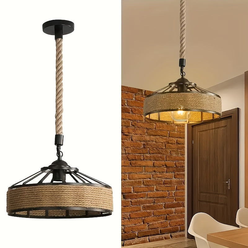 Artesanía de Hierro Tejido para Lámpara Colgante, Sin Bombilla Incluida, Apta para Bombillas E27, Luz Decorativa Esencial para el Hogar, Lámpara Colgante Estilosa, Iluminación Ambiental, Artesonado B&B, Lámpara Decorativa Artística
