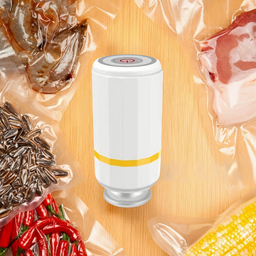 Mini sellador de vacío portátil - Carga USB recargable, carga rápida, doble uso para almacenamiento seco y húmedo, ideal para la conservación de alimentos, hogar, viajes y uso al aire libre, esenciales de viaje | Máquina de sellado compacta | Construcció