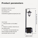 1 pieza de luz de maceta exterior DJGIFI alimentada por energía solar - Estilo tradicional, control de botón, carga solar, diseño de maceta para decoración de jardín y patio, decoraciones solares al aire libre, iluminación de patio, iluminación elegante,