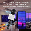 Juego de Micrófono Karaoke sin varillas Portátil, Micrófono con Efectos de Sonido, Micrófono de Alta Potencia para Entretenimiento en Casa - Ideal para Reuniones Familiares y Fiestas: Regalo Perfecto para Cantantes y Entretenedores
