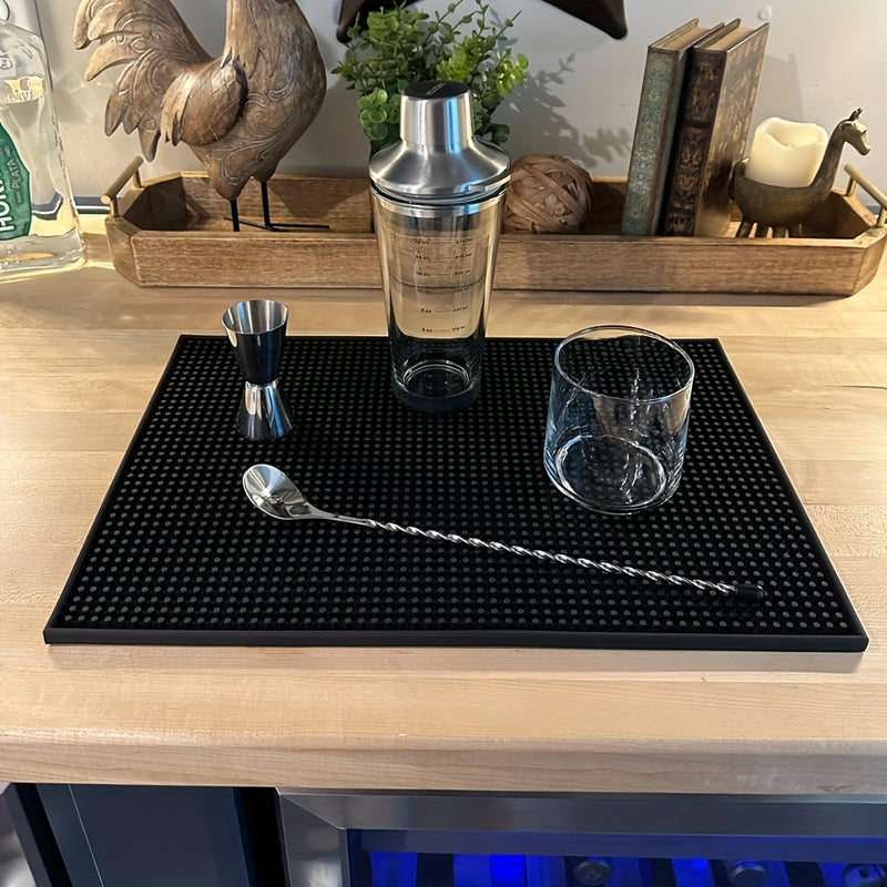 Alfombrilla de barra de PVC para bartenders, lavable a mano, ideal para bares en casa y restaurantes, secado rápido para mostradores y café