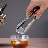 Pinzas de acero inoxidable para hielo, azúcar, frutas y BBQ, multifuncionales, 1 unidad, utensilios de cocina