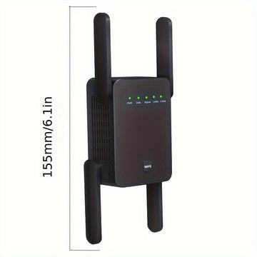 Extensor de señal WiFi para el hogar: Repetidor inalámbrico de internet con cobertura de hasta 6500 pies cuadrados y más de 45 dispositivos, amplificador de señal inalámbrica