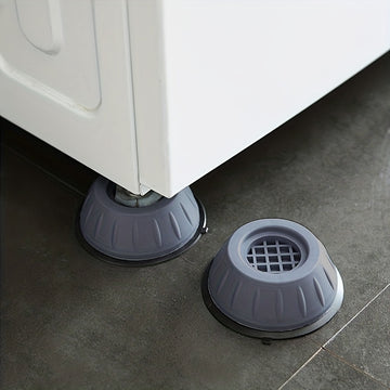 4 paquetes de almohadillas antivibración para lavadora y secadora, reducción de ruido, protección del suelo, estabilizadores de goma para lavadora, accesorios para lavadero