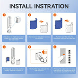 1 Unidad, Filtro Hepa Filtro De Carbón Activado Compatible Con El Purificador De Aire Dyson Tp04, Hp04, Dp04, Sistema De Filtro Sellado De Dos Etapas 360°, Ventilador Purificador De Aire Pure Cool