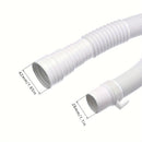 Manguera de Drenaje Flexible para Lavadora Blanca - Plástico Duradero, Accesorio Esencial para Electrodomésticos