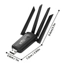 Repetidor inalámbrico USB con 4 amplificadores de señal de antena, adecuado para extender la cobertura de toda la casa, viene con puerto Ethernet para conexiones de red, admite múltiples conexiones de dispositivos, roaming ininterrumpido para hogar y ofi