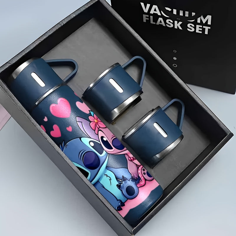 Juego de Tazas Térmicas Disney Stitch de 17oz | Botellas Deportivas Aisladas y Botellas | | Aislamiento al Vacío | Actividades al Aire Libre, Uso en la Oficina, Vida en Caravana | Perfecto para Seres Queridos LHB03211