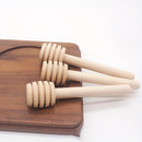 Juego de 50 agitadores de miel de madera - Palitos para mezclar miel, dispensador de panal natural, esenciales de cocina