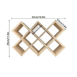 10 piezas de estantería para vino, estantería de almacenamiento de vino rojo simple de madera sólida, estantería de almacenamiento de botellas, estantería de almacenamiento de botellas de cocina