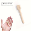 100pcs Mini Cuchara De Madera Para Miel, Mango Largo De Madera Para Miel, Suministros Para Tarros De Miel, Varilla Para Mezclar Té Con Leche, Herramientas Para Postres, Gadget De Cocina