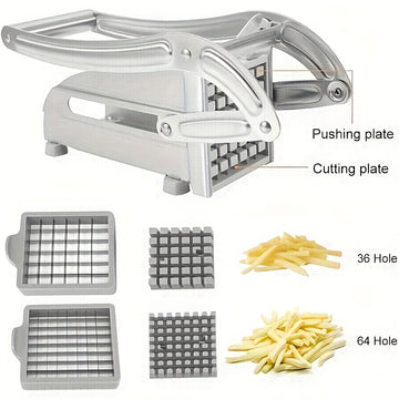 Cortador de verduras y frutas de acero inoxidable multifuncional - Utensilio de cocina duradero para papas, cebollas, zanahorias, etc. - Ideal para barbacoas y cocina al aire libre