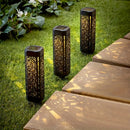 8/4pcs Luces Solares de Jardín para Halloween | Luces LED Huecas en ABS, Decoración Espeluznante para Exteriores, Iluminación Solar Eficiente para Patio, Césped y Calle (Desmontables y Fácil Instalación)