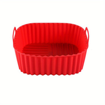 1 pieza de papel de silicona cuadrado reutilizable para freidor de aire, 20.32cm, para ollas de 4-7 QT, antiadherente, resistente al calor, perfecto para horno, microondas y accesorios de freidor de aire.