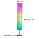 1pc Lámpara de Pie Ambiente Ilusión, Luz RGB para Escenario con Múltiples Modos de Iluminación, Base Metálica Mate Moderna y Pantalla de Fibra Pura, Ideal para Fiestas KTV, Cumpleaños y Decoraciones Románticas Festivas