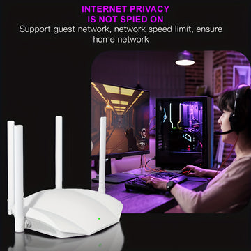 Ruta AC1200 de doble banda Gigabit WIFI 5, con una velocidad de transmisión de 1167Mbps, rica en rendimiento y alta integración, soporta la última tecnología WiFi 802.11ac, utiliza tecnología de multiplexado de señal inalámbrica MIMO, cumple plenamente c