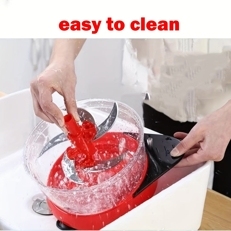 Molino de verduras manual, molinillo de ajo, procesador de alimentos de plástico PVC multifuncional, sin carga, con contacto con alimentos, para suministros de cocina de autocaravana