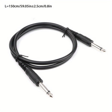 Cable de audio I-zclive de 6.5 mm, cable de audio macho a macho de 6.35 mm, cable de audio de 6.5 mm de cobre libre de oxígeno, cable de audio de reducción de ruido de 6.35 mm, conector de metal aplicable para computadora, DVD, bajo, teclado. Eid Al-Adha